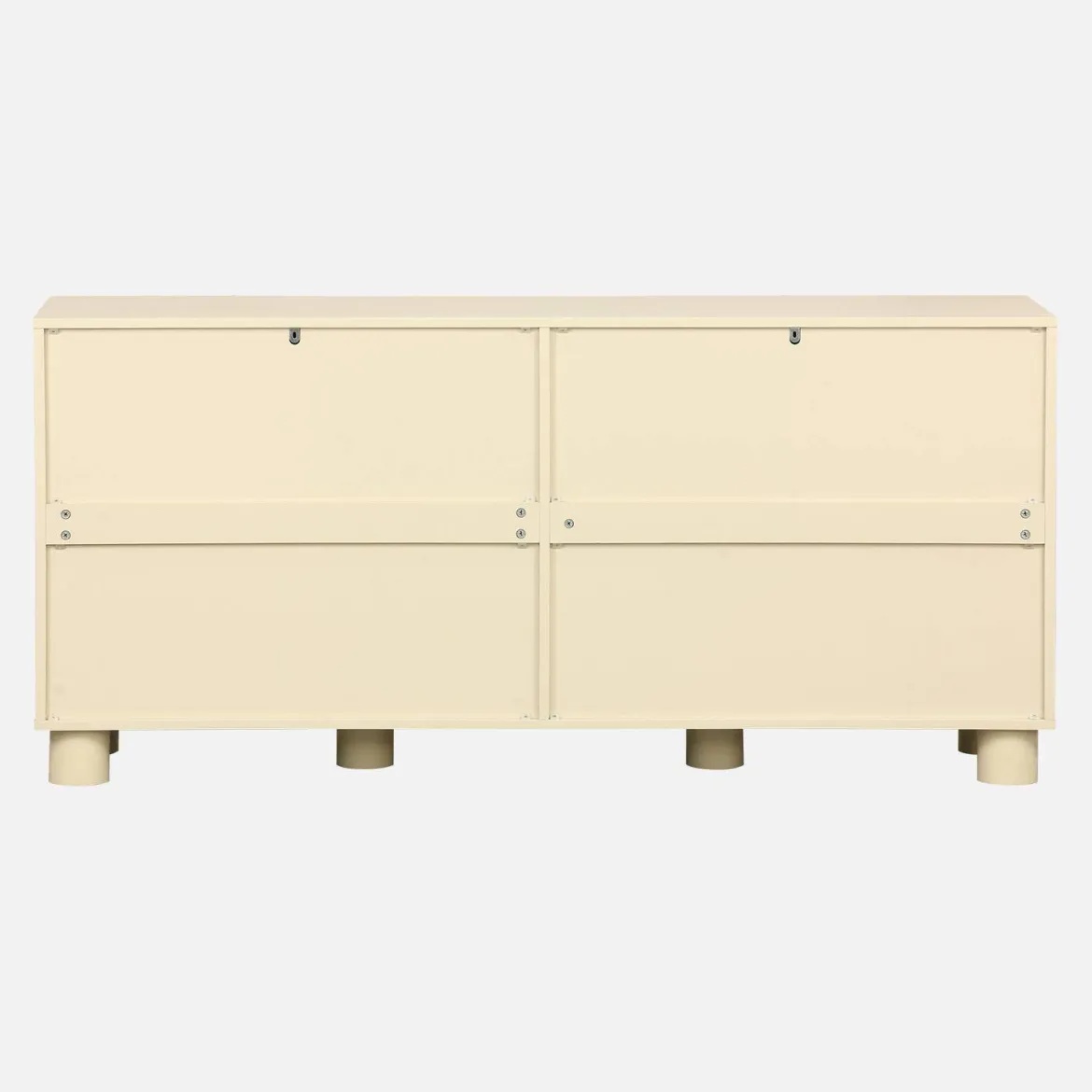 Credenza effetto legno di mango 4 ante, 155cm