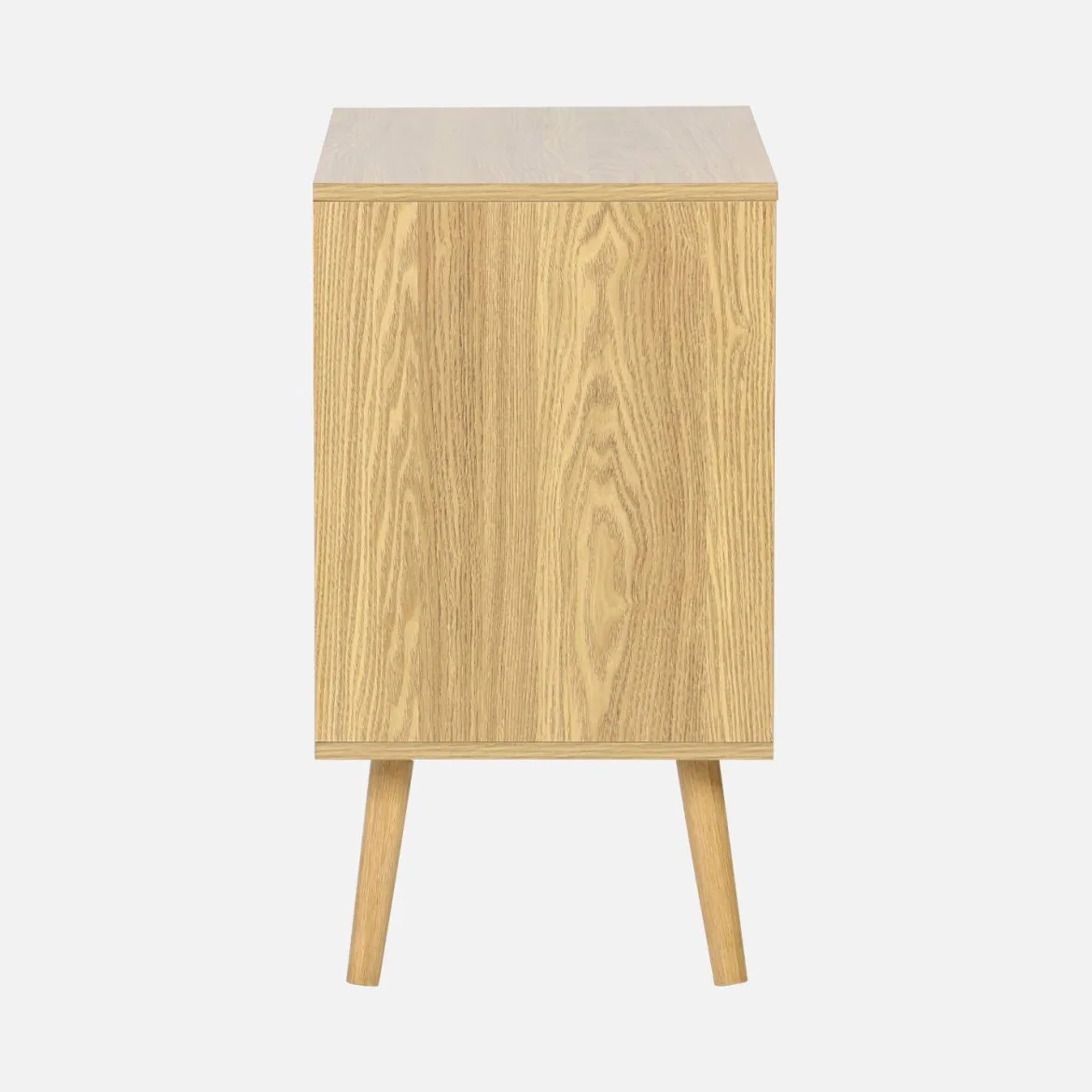 Credenza effetto noce 1 anta, 2 ripiani, 80cm
