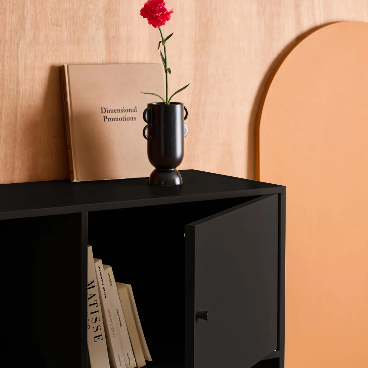 Credenza industriale in metallo con 6 scomparti