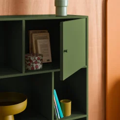 Credenza industriale in metallo con 6 scomparti