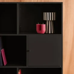 Credenza industriale in metallo con 8 scomparti