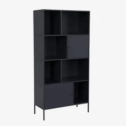 Credenza industriale in metallo con 8 scomparti