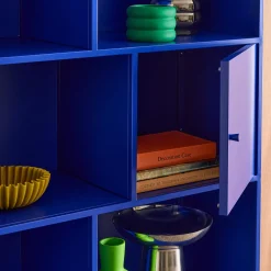 Credenza industriale in metallo con 8 scomparti