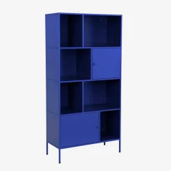 Credenza industriale in metallo con 8 scomparti