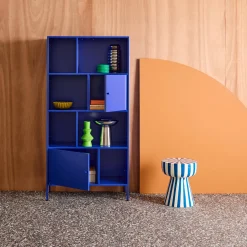 Credenza industriale in metallo con 8 scomparti