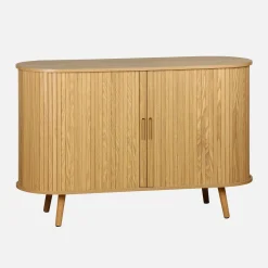 Credenza scandinava a 2 ante scorrevoli, 120cm
