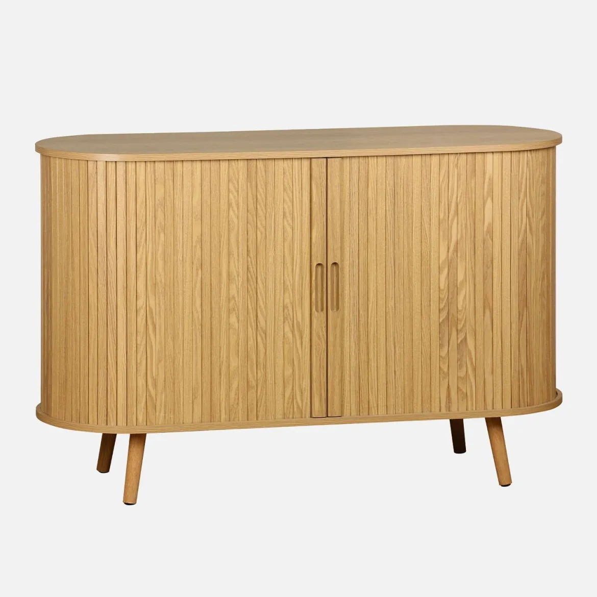 Credenza scandinava a 2 ante scorrevoli, 120cm