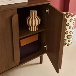 Credenza vintage effetto legno 4 ante, 160cm