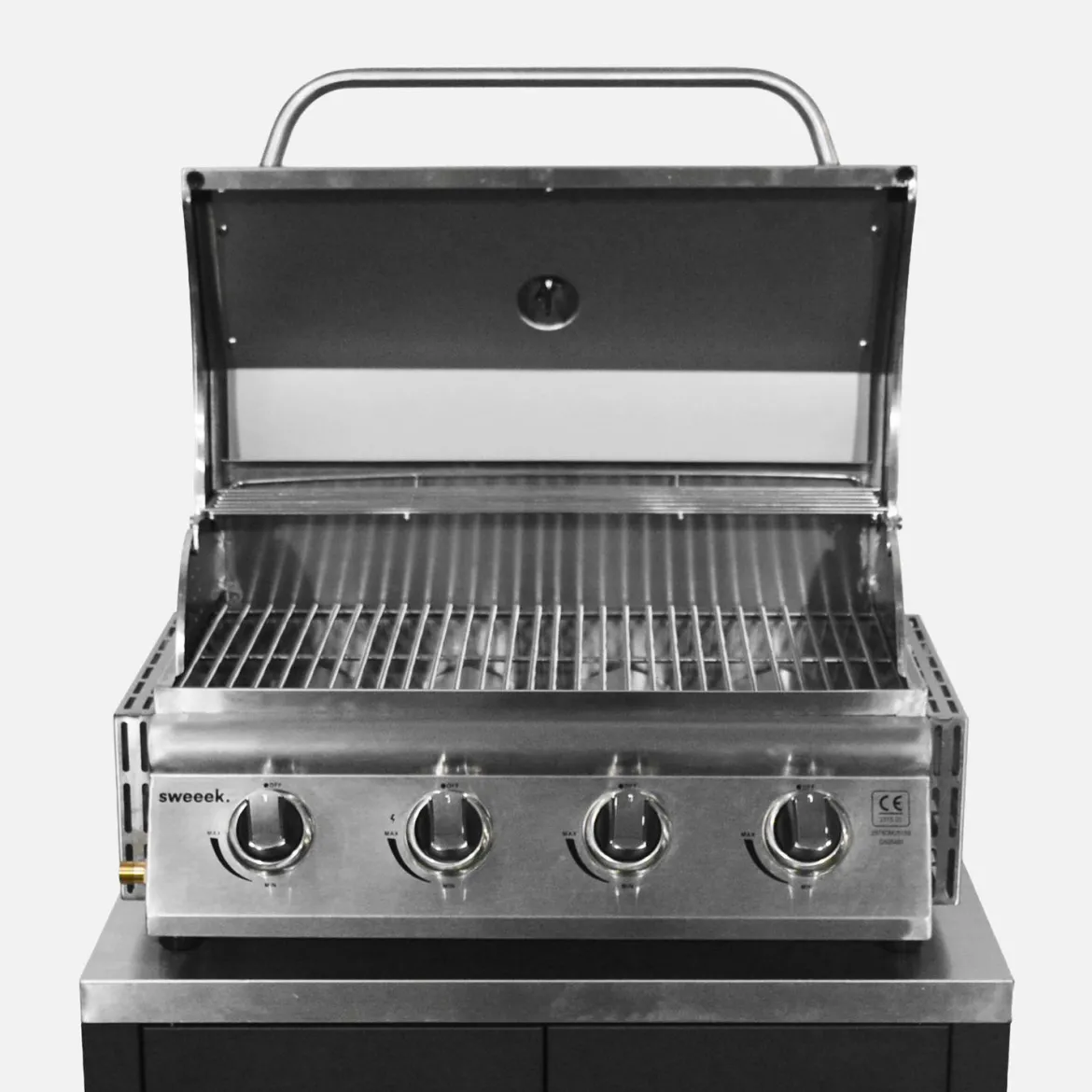 Cucina da esterno, 7 moduli e barbecue a gas, 4 bruciatori