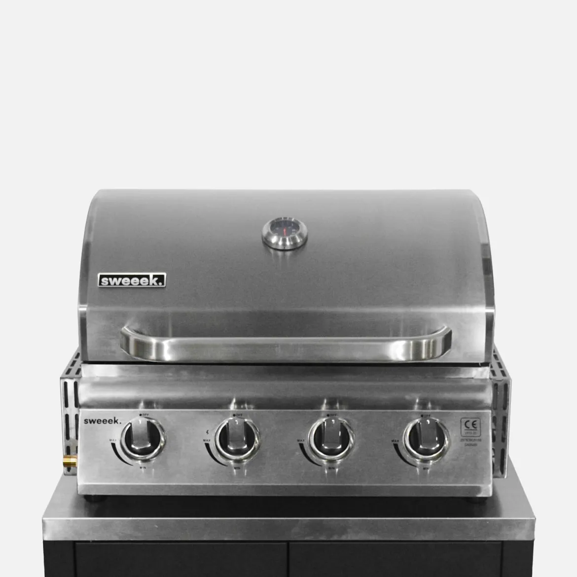 Cucina esterna 5 moduli con barbecue a gas 4 bruciatori