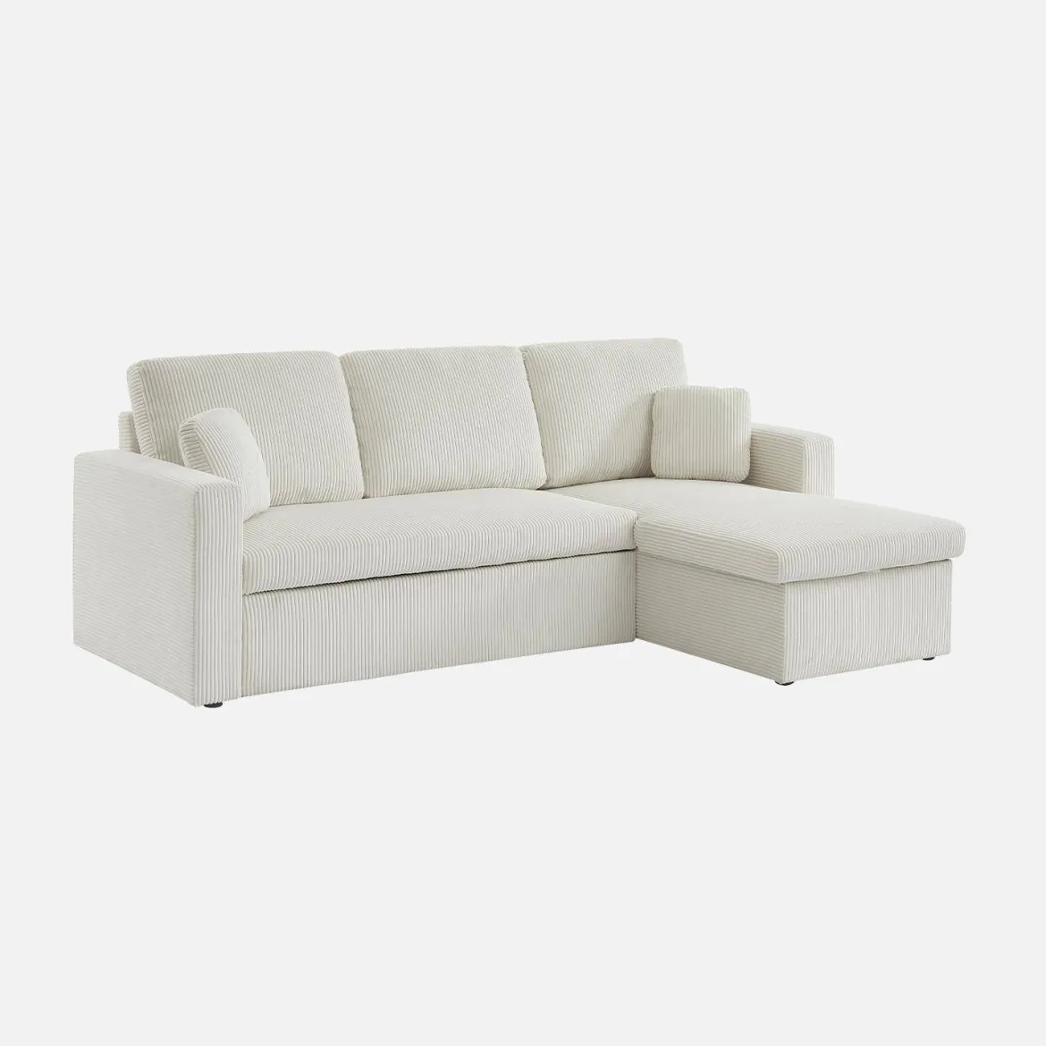 Divano letto angolare reversibile, 3 posti