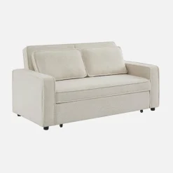 Divano letto bouclé, 2 posti
