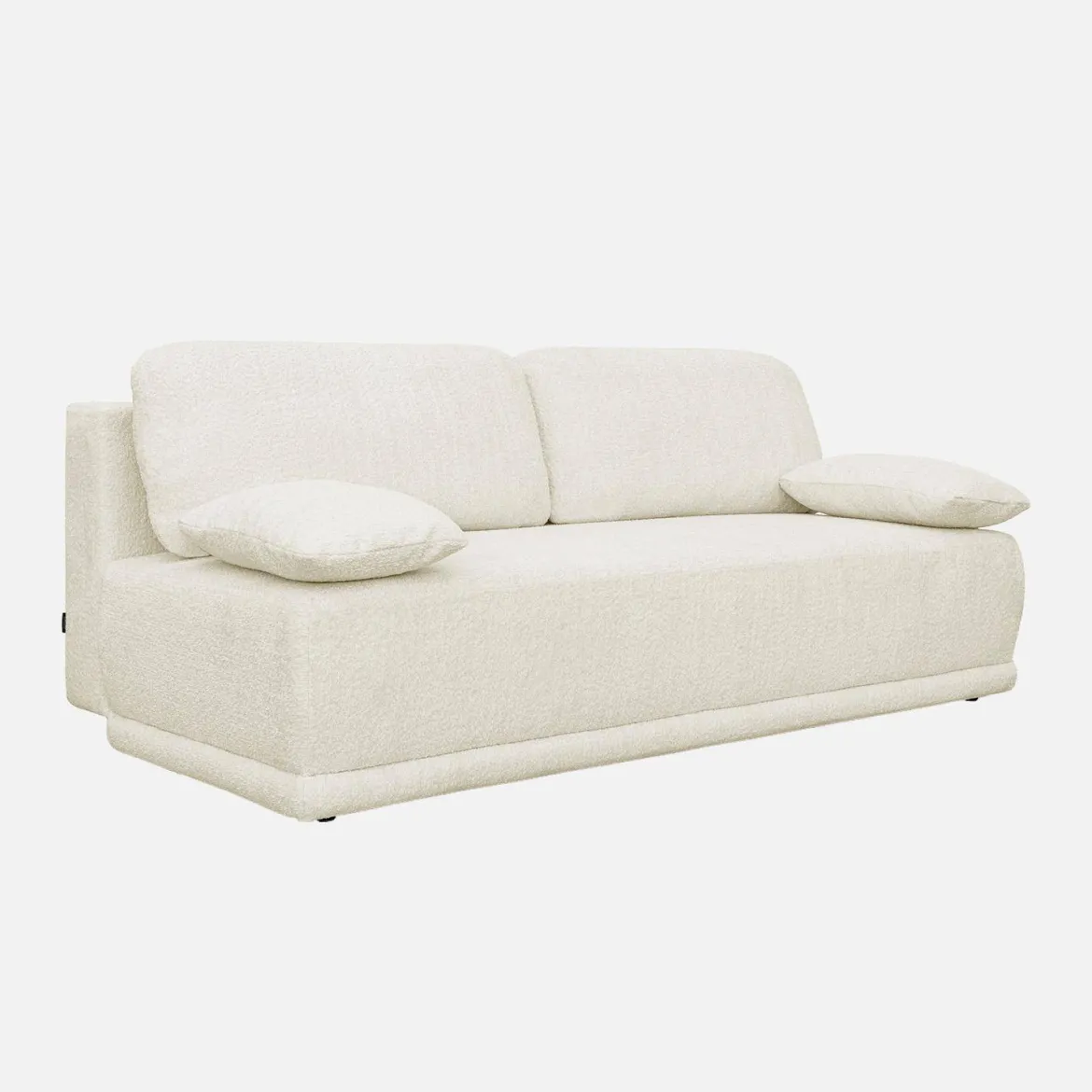 Divano letto bouclé, 3 posti