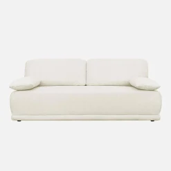 Divano letto bouclé, 3 posti