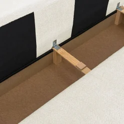 Divano letto bouclé, 3 posti