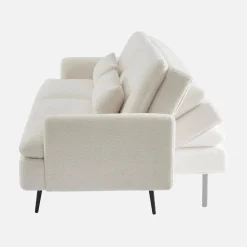Divano letto in bouclé, 2–3 posti
