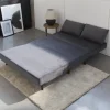 Divano letto in velluto liscio, 2 posti