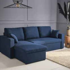 Divano letto angolare reversibile con contenitore, 3 posti