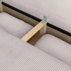 Divano letto in velluto a coste, 3 posti