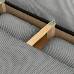 Divano letto in velluto a coste, 3 posti