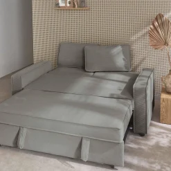 Divano letto in velluto a coste, 2 posti