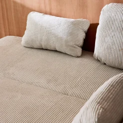 Divano letto in velluto a coste, 3 posti