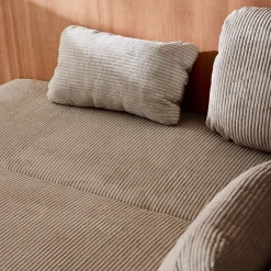 Divano letto in velluto a coste, 3 posti