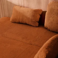 Divano letto in velluto a coste, 3 posti