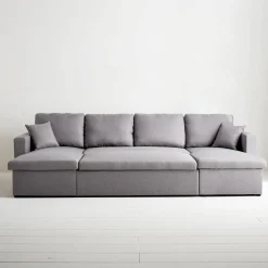 Divano letto panoramico in tessuto, 4 posti