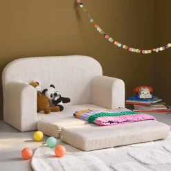 Divano letto per bambini in velluto a coste