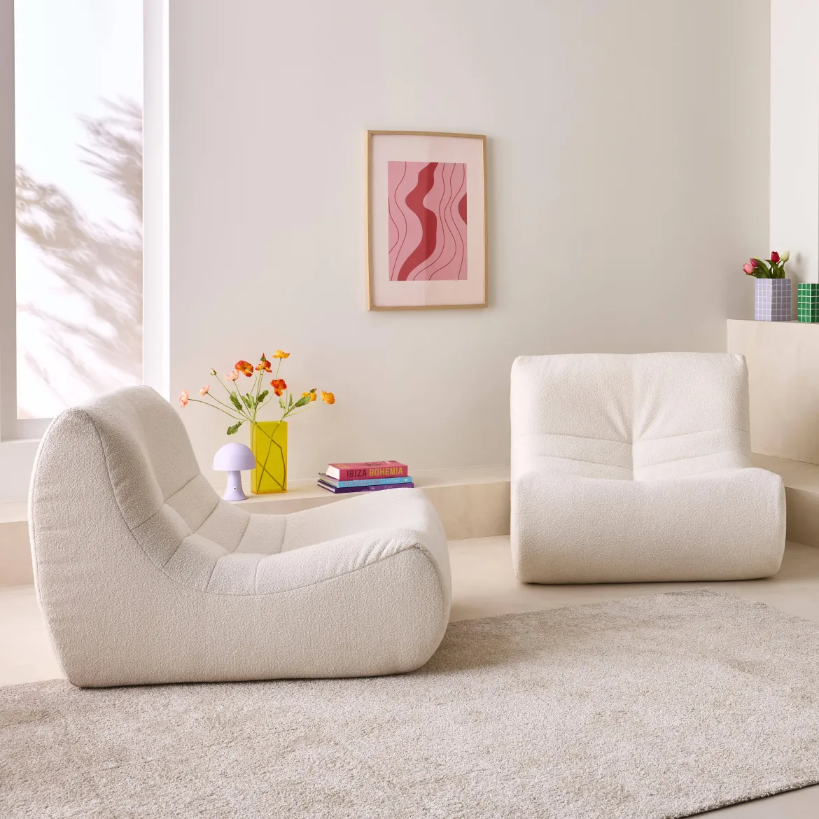 Divano modulare boucle, 2 posti