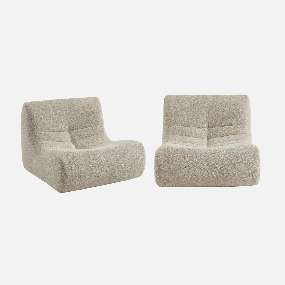 Divano modulare boucle, 2 posti