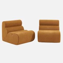 Divano modulare bouclé, 2 posti