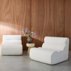 Divano modulare bouclé, 2 posti