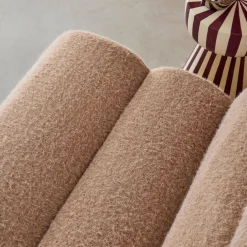 Divano modulare effetto alpaca, 3 posti