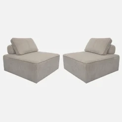 Divano modulare in velluto, 2 posti