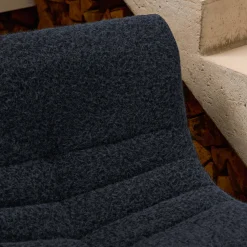 Divano modulare tessuto effetto alpaca, 2 posti