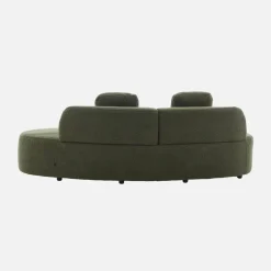 Divano virgola organico in bouclé, 3 posti