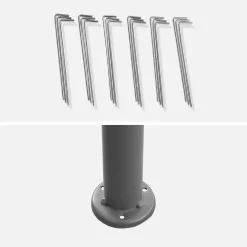 Gazebo da giardino per eventi in alluminio con tende scorrevoli, 3x4m