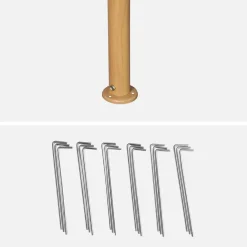 Gazebo da giardino 3x3m struttura in alluminio con tende scorrevoli