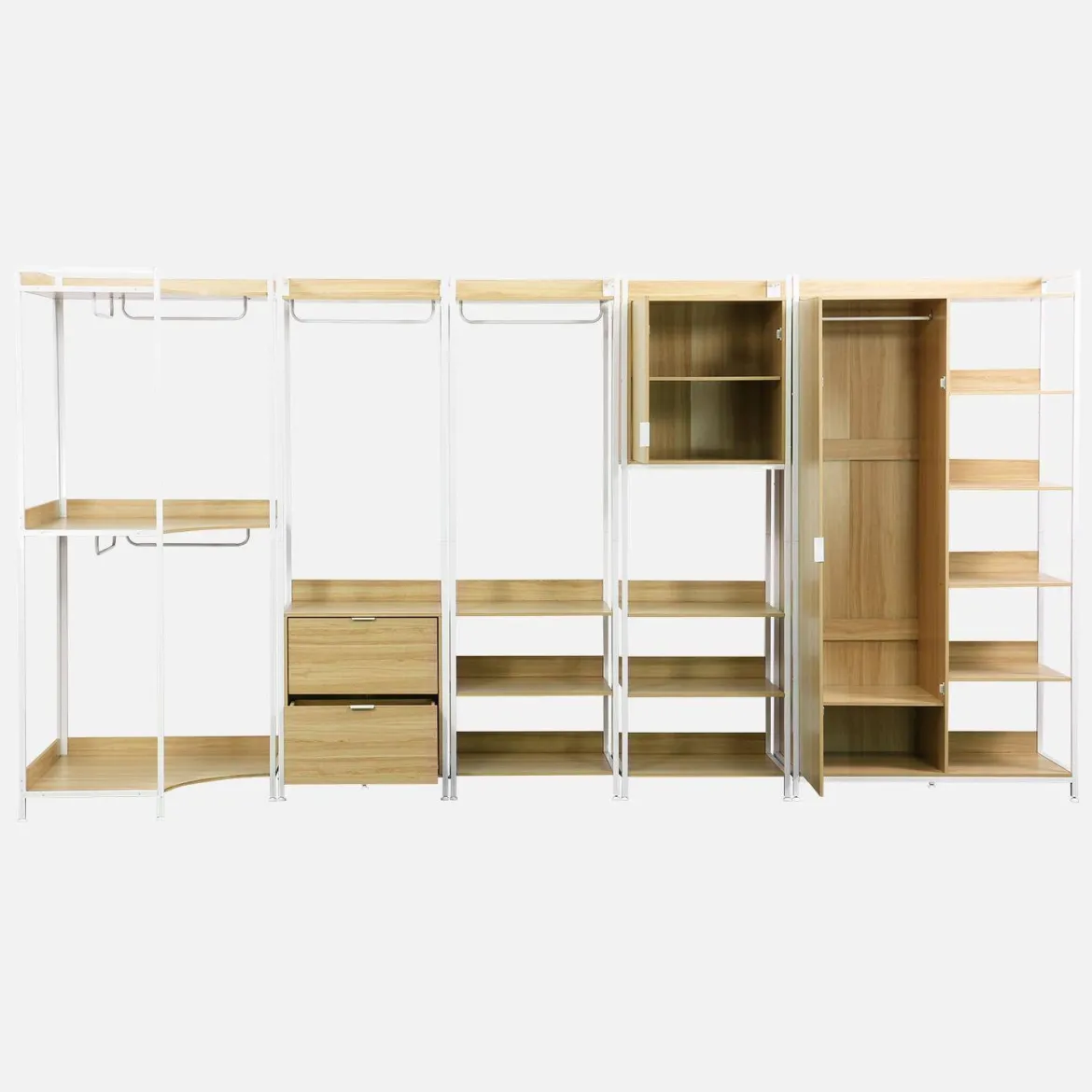 Kit armadio modulare con 5 elementi