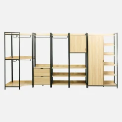 Kit armadio modulare con 5 elementi