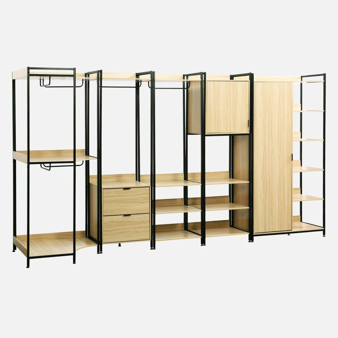 Kit armadio modulare con 5 elementi