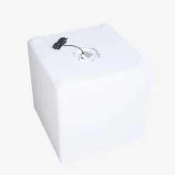 Lampada a cubo LED colore bianco con batteria ricaricabile