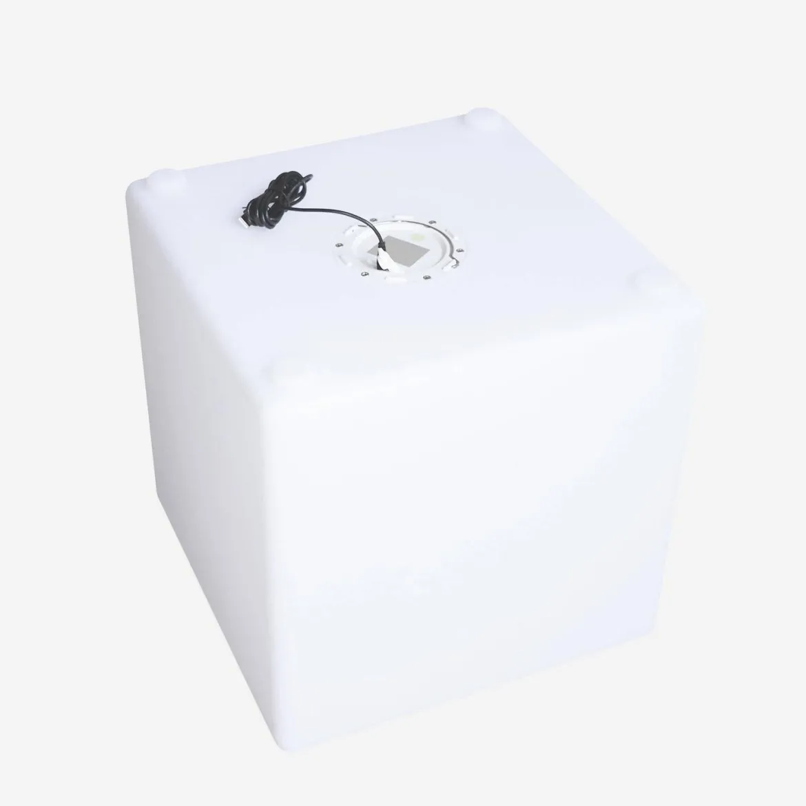Lampada a cubo LED colore bianco con batteria ricaricabile