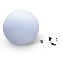 Lampada a sfera LED luce bianca con batteria ricaricabile