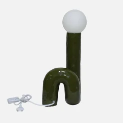 Lampada da tavolo in design organico ceramica smaltata, 45cm