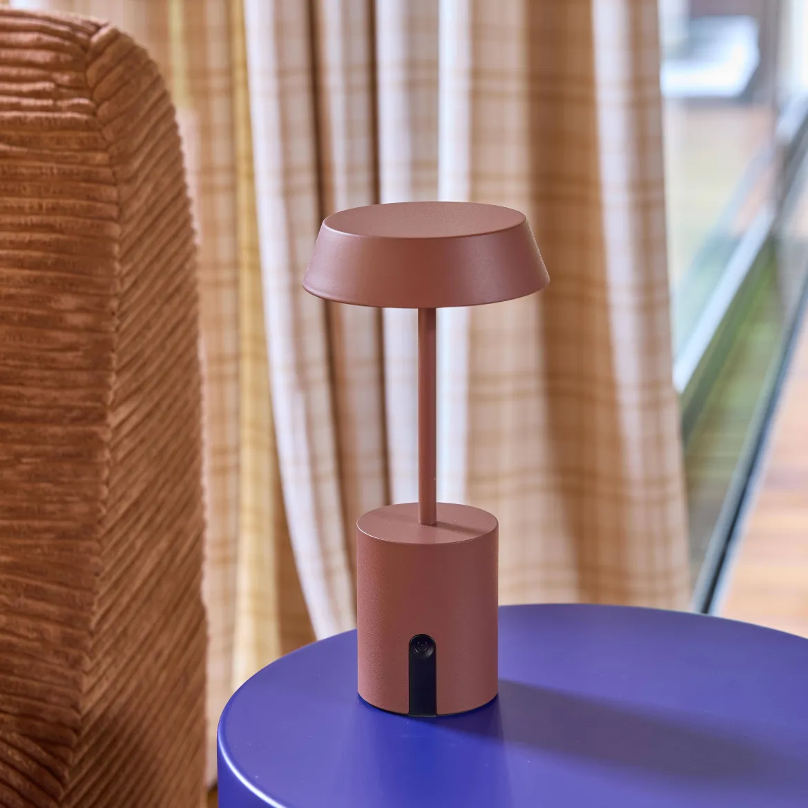 Lampada da tavolo LED per interno ed esterno in metallo, Ø 10,8 cm