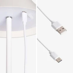 Lampada da tavolo LED senza fili, 135cm
