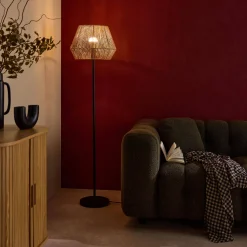 Lampada effetto rattan, 150cm